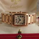 Cartier tank mini red gold quartz