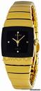 Rado Sintra Jubile Black Dial Yellow Ceramic Ladies Watch R13843712