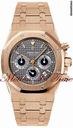 Audemars Piguet ROYAL OAK CHRONOGRAPH ROSE GOLD ON BRACELET w. GREY DIAL NEW