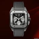 Cartier Santos 100 Black Chronograph