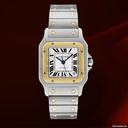 Cartier Santos Galbee Acciaio E Oro Giallo Ref.w20099c4