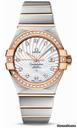 Omega Constellation Chronometer 31 mm Brushed Steel and Red Gold