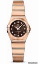Omega Constellation Quartz 24 mm Brushed Red Gold