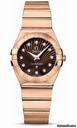 Omega Constellation Quartz 27 mm Brushed Red Gold