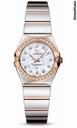 Omega Constellation Quartz 24 mm Polished Steel and Red Gold