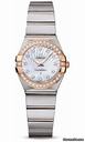 Omega Constellation Quartz 24 mm Brushed Steel and Red Gold