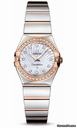 Omega Constellation Quartz 24 mm Polished Steel and Red Gold