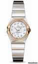 Omega Constellation Quartz 24 mm Polished Steel and Yellow Gold