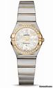 Omega Constellation Quartz 24 mm Polished Steel and Yellow Gold