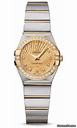 Omega Constellation Quartz 24 mm Brushed Steel and Yellow Gold