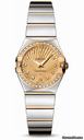 Omega Constellation Quartz 24 mm Polished Steel and Yellow Gold
