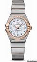 Omega Constellation Quartz 27 mm Brushed Steel and Red Gold
