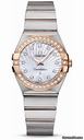Omega Constellation Quartz 27 mm Brushed Steel and Red Gold