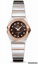 Omega Constellation Quartz 24 mm Polished Steel and Red Gold
