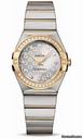 Omega Constellation Quartz 27 mm Brushed Steel and Yellow Gold