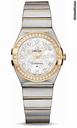 Omega Constellation Quartz 27 mm Brushed Steel and Yellow Gold