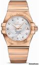 Omega Constellation Chronometer 35 mm Brushed Red Gold