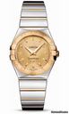 Omega Constellation Quartz 27 mm Polished Steel and Yellow Gold