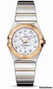 Omega Constellation Quartz 27 mm Polished Steel and Yellow Gold