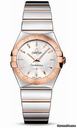 Omega Constellation Quartz 27 mm Polished Steel and Red Gold