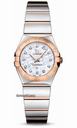 Omega Constellation Quartz 24 mm Polished Steel and Red Gold