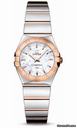 Omega Constellation Quartz 24 mm Polished Steel and Red Gold