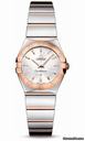 Omega Constellation Quartz 24 mm Polished Steel and Red Gold
