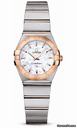 Omega Constellation Quartz 24 mm Brushed Steel and Red Gold