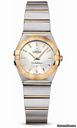 Omega Constellation Quartz 24 mm Brushed Steel and Yellow Gold