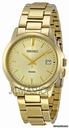 Seiko Champagne Dial Gold Tone Steel Mens Watch SGEF58