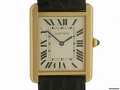 Cartier Tank Solo GM gro es Modell Gelbgold 35x27mm