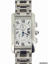 Cartier 18k white gold Tank American Chronograph