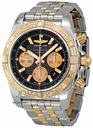 Breitling Chronomat Black Dial Automatic Two-tone Mens Watch CB0110AA/B968