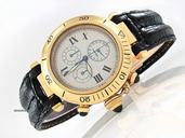 Cartier Damen "PASHA CHRONO" 750/- Gelbgold Quarz