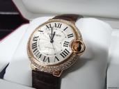 Cartier Ballon Bleu de Cartier Medium New Watch Custom Diamond Bezel