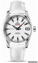 Omega Seamaster Aqua Terra Chronometer 38.5 mm Stainless Steel On Leather