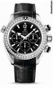 Omega Seamaster Planet Ocean Chrono 37.5 mm Stainless Steel On Leather