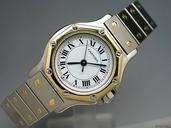 Cartier "Santos Automatique" Edelstahl/Gelbgold - TOP ANGEBOT