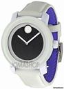Movado Bold Medium White Leather Ladies Watch 3600054