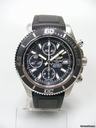 Breitling Super Ocean chonographe acier/caoutchouc cadran noir trois compteurs