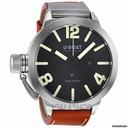 U-Boat Classico AS Black Dial Automatic Brown Leather Mens Watch 5570
