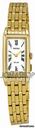 Seiko White Dial Gold-tone Stainless Bracelet Solar Ladies Watch SUP032