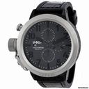 U-Boat Flightdeck Black Titanium Rubber Automatic Mens Watch 5417