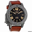 U-Boat Black Titanium Leather Automatic Mens Watch 6471
