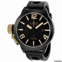 U-Boat Classico Black Ceramic Rubber Automatic Mens Watch 1216