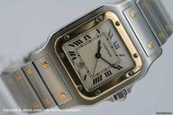 Cartier Santos Edelstahl mit 750 18 K Gelbgold
