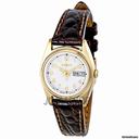 Seiko White Dial Gold-tone Ladies Watch SXA134