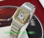 Cartier Stainless steel and 18K Cartier Santos Galbee