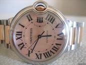 Cartier ballon bleu or rose /acier MM
