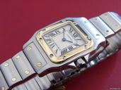 Cartier Santos Galbee Stahl/Gold Damenuhr TOP